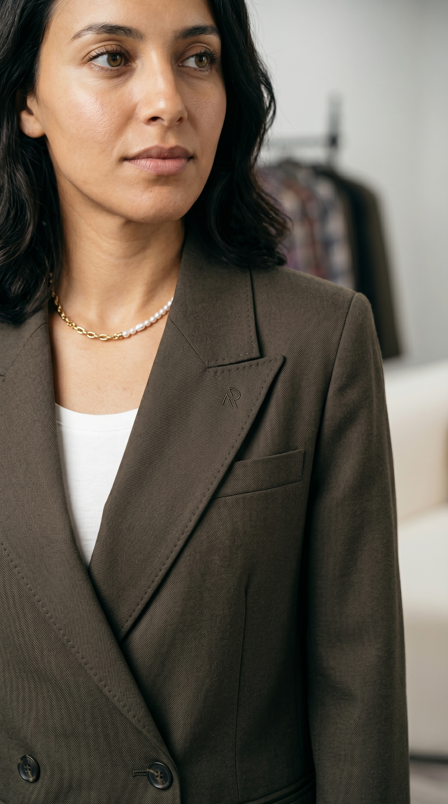 طقم نسائي أنيق – بنطال واسع مع بلوزة عصرية