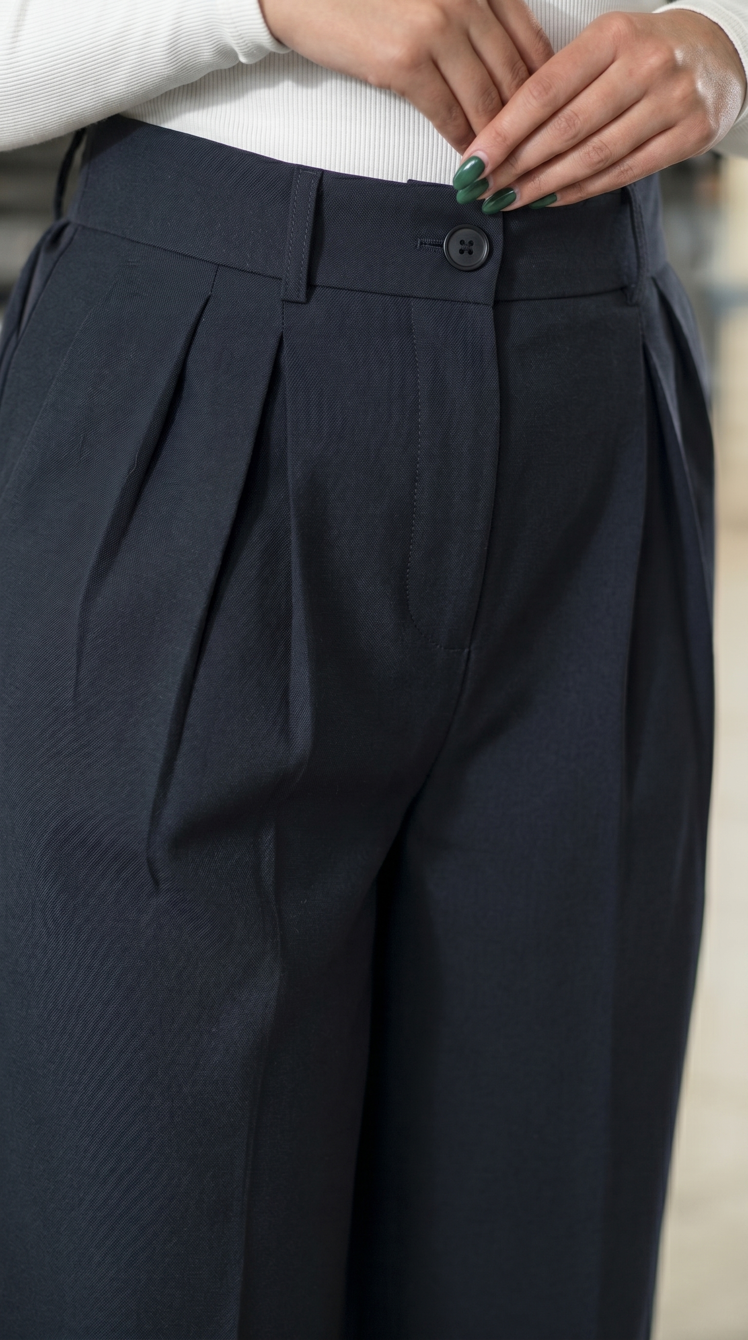 Pantalon Taille Haute Élégance