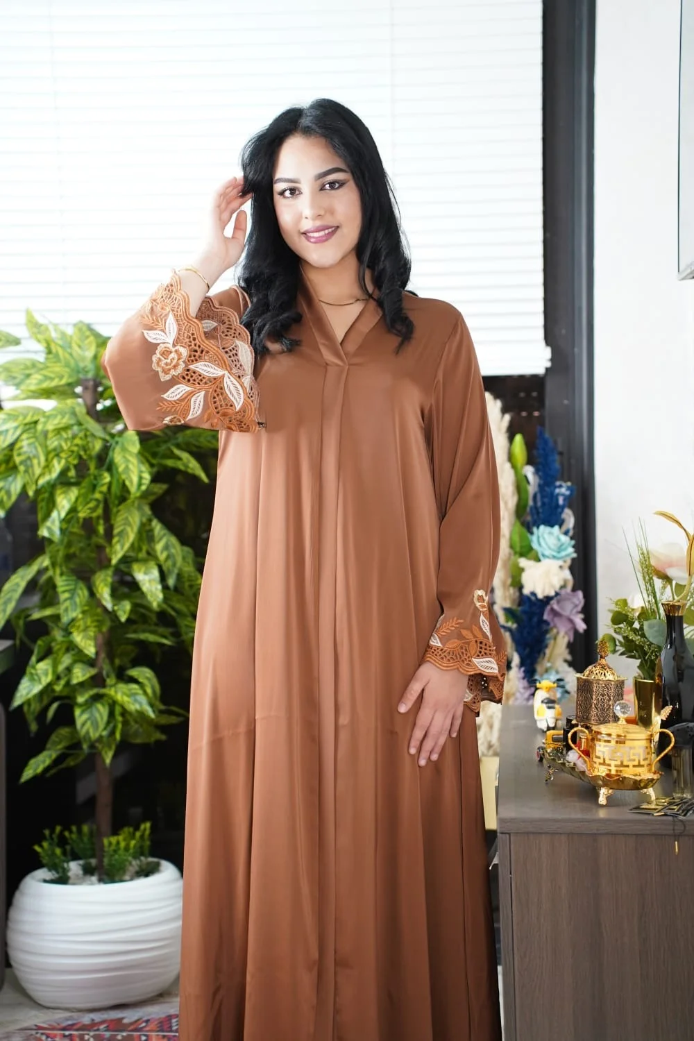 Abaya brodée
